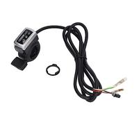 RiToEasysports Acceleratore Acceleratore a Pollice, Display di Potenza con Interruttore Autobloccante, Compatibile con Manubrio da 22,3 Mm per Bici Elettrica Scooter E Bike 24 72V (48V)