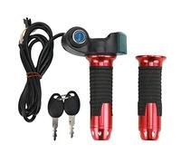 RiToEasysports Acceleratore Ebikes, Maniglia Acceleratore per Bicicletta Elettrica con Display Digitale Verde 12V 99V Universale per Scooter Bici Elettrica (presa rossa)