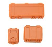 RiToEasysports Accessori per Auto Rc, Decorazione Durevole della Valigia dei Bagagli della Valigia di Simulazione di 3 Pezzi per il Cingolo 1/10 Rc (ORANGE)