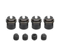 RiToEasysports Accessori per Cingoli RC, Staffa per Ammortizzatore, Parti di Aggiornamento in Ottone Dorato Nero per 1/10 SCX10 PRO AXl03028