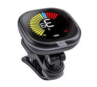 RiToEasysports Accordatore per Chitarra, su 12 Accordatori Elettronici Ricaricabili a Temperamento Equabile con Display LCD per Violino, Ukulele, Basso, Banjo e Altro (Nero (accordatura speciale))