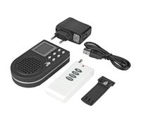 RiToEasysports Altoparlante per Richiamo di Uccelli MP3 Simulato Che Cinguetta, Amplificatore per Cinguettio di Uccelli da Esterno in Plastica con 110 Suoni di Animali, Trasferimento Audio USB 2.0,
