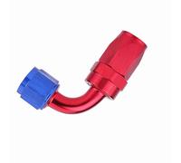 RiToEasysports AN10 Adattatore di Montaggio per Montaggio per Il Tubo Flessibile della di Carburante in Alluminio per Il Radiatore Dell'olio Blu e Colore Rosso Anodizzato, Alta Resistenza e (90°)