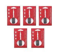 RiToEasysports Ance per Sassofono, 5 Pezzi Ance per Sax Soprano in Resina 2,5 Sib Sax Accessori per Fiati per Concerti Sul Palco di Pratica Quotidiana (BLACK)