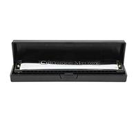RiToEasysports Armonica Professionale Armonica Arpa Diatonica Chiave C Set di Piastre di Copertura in Acciaio Inossidabile per Studenti Intrattenimento per la Famiglia Rosa (BLACK)