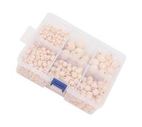 RiToEasysports Artigianato di Perle in Legno con Malpissioni, Materiale, Adatto a Tutte le Fasce d'età, Ideale per la Produzione di Bracciali, Collane, Decorazioni per Alberi di Casa e di Natale