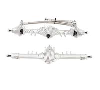 RiToEasysports Assale Assale Asse RC Currie Rockjock Parti di Aggiornamento Portale Asse Posteriore Anteriore Set per SCX10 II (argento)