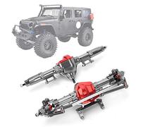RiToEasysports ASSE Anteriore e Posteriore in Lega di Alluminio Durevole per SCX10 II 90046 90047 1/10 Crawler RC, Connessioni di Sterzo Affidabile, Adatti agli Appassionati (Ti)
