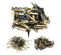 RiToEasysports Assortimento di Lancette per Orologio in Oro Nero 2035, Aghi per Ore, Minuti e Secondi da 300 Pezzi per Movimento 2035, Orologi Hobbisti