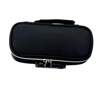 RiToEasysports Astuccio in Tela con Chiusura e Lucchetto a Combinazione per Studenti delle Scuole Superiori, Elegante Astuccio per Cancelleria per Riporre e Trasportare in Modo Organizzato (BLACK)