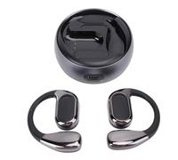 RiToEasysports Auricolari per Traduzione, Auricolari per Traduzione Intelligente ABS Vocali in Tempo Reale Gancio per L'orecchio Bluetooth AI per i Viaggi (BLACK)