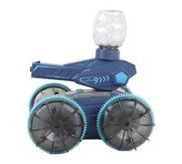RiToEasysports Auto Acrobatica RC, Giocattolo Cingolato Telecomandato da 2,4 GHz con Pneumatici Ad Alta Resistenza e Tecnologia Impermeabile, per Giochi Avventurosi su Terra e in Acqua (BLUE)