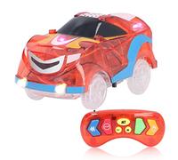 RiToEasysports Auto da Pista Luminose con Telecomando, Auto Giocattolo | Materiale ABS, Compatibile con la Maggior Parte dei Set di Piste da Corsa, Accelerazione Avanti e Indietro, Musica Clacson