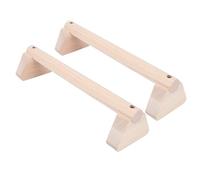 RiToEasysports Barre Parallele in Legno, Barre per Push Up a Larghezza Regolabile per Dip in Verticale e Allenamento con il Raggio di Equilibrio, con Cuscinetti Antiscivolo per Allenamento (35 cm)