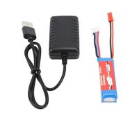 RiToEasysports Batteria Al Litio Alte Prestazioni per K989 7.4V 400MAH RC Caricatore della Batteria per Auto, Plug di Uscita JST
