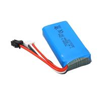 RiToEasysports Batteria Al Litio da 7,4 V 850 MAh Batteria per Aeroplani RC Ai Polimeri di Litio con Spina Nera SM Sostituzione Leggera per Utenti di Aerei RC V912 V262 V333 V353 BQ202