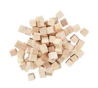 RiToEasysports Blocchi Vuoti Quadrati da 100 Pezzi Cubi di Legno Leggeri per Giochi Artigianali Fai-da-te Giocattolo 10 Mm per Eventi a Tema Country