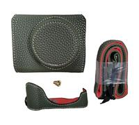 RiToEasysports Borsa per Fotocamera per G7 X Mark II, Custodia Protettiva Stile retrò con Tracolla, Accesso Rapido Al Fondo, Attacco per Treppiede, Pelle Sintetica (GREEN)