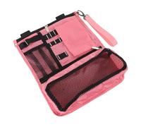 RiToEasysports Borsa per Palline da Golf, Custodia Multitasca in Tessuto Oxford per Tee, Palline, Segnapunti, Organizer Portatile per Accessori Sportivi con capacità di 10-15 per Golfisti (PINK)