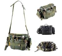 RiToEasysports Borsetta per Sacchetto per la Cintura dell'organizzatore per la Borsa da Pesca con Divisori Rimovibili a più Tasche per gli Accessori per la Pesca. (#1)