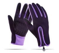 RiToEasysports Caldi, Invernali Antiscivolo Antivento Isolati con Touch Screen per lo Sci, il Ciclismo, gli Sport All'aria Aperta (PURPLE)