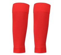 RiToEasysports Calzini Parastinchi, Maniche Elastiche per Polpacci per Calcio, con Tessuto in Spandex di Poliestere Traspirante, Supporto Aderente, Dispersione Dell'impatto per Uomini e Donne (rosso)