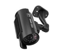 RiToEasysports Camera di Sicurezza Fittizia a LED con Energia Solare e Immagine Vivace Maggiore Sicurezza Nelle Aree Residenziali e Nei Parchi