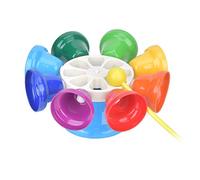 RiToEasysports Campanelli a Mano per Bambini, Campanello Musicale a 8 Note con Asta per Bambini Strumento Didattico per L'educazione Musicale per L'apprendimento Precoce