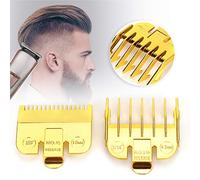 RiToEasysports CAPPAGGIO LIMINE Il Pettine con un Design Ad Angolo Rotondo Flessibile per un Taglio di Capelli Senza Lacrime, 2 Pcc di Taglio di Capelli Professionale per Preciso, Oro/Argento