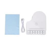 RiToEasysports Caricatore Altoparlante Wireless, 3 in 1 Altoparlante a Denti Blu Multifunzionale da 15 W con Ricarica Wireless per Orologio per Cuffie Telefoniche (White)