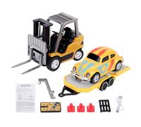RiToEasysports Carrello Elevatore Telecomandato in Scala 1,64, Veicolo da | Doppio Controllo Tramite Telefono o Telecomando, Corpo in Lega Resistente, Bordi Lisci, Autonomia di 30 Min, Portata di 15