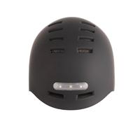 RiToEasysports Casco da Ciclismo con Luce a LED, PC Integrato e Casco da Bici EPS con Faro Anteriore Fanale Posteriore Posteriore USB Ricaricabile 750mAh 12 Prese d'aria per Pendolare Adulto (BLACK