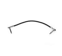 RiToEasysports Cavi Patch per Chitarra, Design Pancake Ad Angolo Retto da 15 Cm 6,35 Mm, con Rame Privo di Ossigeno e Schermatura Multipla per Pedali Effetti per Chitarra Performance Dal Vivo (30