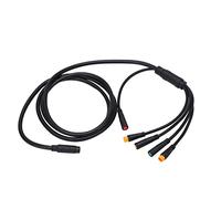 RiToEasysports Cavo per Bici Elettrica, Supporto da 1 a 5 Connettori, Cavo Batteria al Litio, Lampada, Controller, Display, Freno, Acceleratore, per Ciclismo Urbano e Viaggio