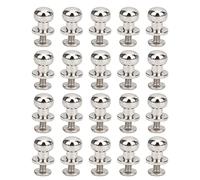 RiToEasysports Chiodo per Capezzoli a Testa Tonda in Rame da 20 Pezzi per Accessori in Pelle, Artigianato Fai-da-te, Progetti di Moda, 9 X 8 Mm, Oro/argento/bronzo (Testa di monaco argento 9 * 8mm)