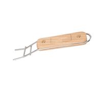 RiToEasysports Clamp/Holder Anti-scozzera in Acciaio Inossidabile Pinze Barbecue con Manico in Legno Anti-slip in Acciaio Resistente Al Calore per Cottura da Esterno per Griglie da Campeggio