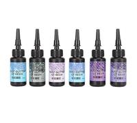 RiToEasysports Colorato Resina UV Fast Hurning -Colike Co per Artigianato Fai -da te Gioielli 6pcs 10 Ml Ciascuno per L'allevamento Adesivo in Resina (Serie Viola)