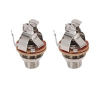 RiToEasysports Connessione da 6,35 Mm Mono Guitar Output Jack, Disconnessione Ridotta, 4 Contatti, Facile Sostituzione, Estetica Aggiornata con un Design Area di Tocco più Grande per le Prestazioni