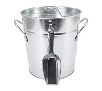 RiToEasysports Contenitore Rotondo per Refrigeratore per Birra in Plastica Resistente con Pala per Ghiaccio per Feste Ed Eventi 7,7x8,1x6,3 Pollici (Colore originale)