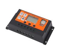 RiToEasysports Controller di Carica Solare PWM 12V 24V, Ricarica Rapida, Ricarica PWM a Tre Fasi, Alta Sicurezza, Applicazioni Diverse, Basso Consumo Personale, Microcontrollore Industriale, (50A)