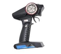 RiToEasysports Controller e Ricevitore per Auto RC 2.4G, Trasmettitore a 7 con Protezione Anti-fuga Dell'acceleratore e Avviso di Bassa Tensione, per Serbatoio di Barche per Auto RC