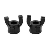 RiToEasysports Controllo Posteriore Anteriore in Alluminio in Lega C Hub Set per l'aggiornamento degli Accessori per Auto Crawler SCX10 PRO RC, con Viti per la stabilità dell'arrampicata (Black)