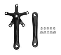 RiToEasysports Cranset di Biciclette, in Lega di Alluminio 165 Mm Cranset da Bici da Bici Singola Gomme da Barra per Bici Pieghevoli a metà Gamba Ciclisti