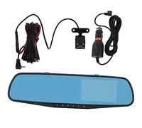 RiToEasysports Dash Cam a Specchio Telecamera per Specchietto Retrovisore ABS Telecamera per Specchietto Retrovisore da 4,3 Pollici 1080P Anteriore 720P Registrazione in Loop Posteriore Monitor di