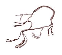 RiToEasysports Duck Call Lanyard, Huntings Goose Chiama Paracord Necklace 12 Loops Regolabili a Mano Intrecciati a Maglia con Nylon per Campeggio All'aperto (Brown)
