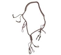 RiToEasysports Duck Call Lanyard, Huntings Goose Chiama Paracord Necklace 12 Loops Regolabili a Mano Intrecciati a Maglia con Nylon per Campeggio All'aperto (Cachi)