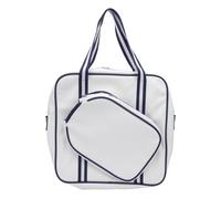 RiToEasysports Elegante Borsa a Tracolla a Portata di Sottaceti con Portata con Grande capacità e Organizzazione Ad Accesso Rapido, Design in Pelle PU per Protezione da Racchetta, Look Sportivo (BLUE)