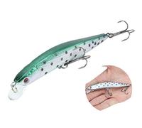 RiToEasysports Esca Artificiale Minnow, Esca da Pesca Long 10 Cm con (7#)