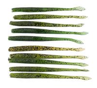 RiToEasysports Esca Morbida, Esca Artificiale per Pesca Realistica Dai Colori Vivaci, 3 di Verme in Silicone da 10 Cm, con Design Tagliabile, per Accessori da Pesca All'aperto (2#)