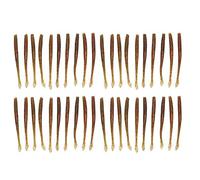 RiToEasysports Esca Morbida, Esca Artificiale per Pesca Realistica Dai Colori Vivaci, 3 di Verme in Silicone da 10 Cm, con Design Tagliabile, per Accessori da Pesca All'aperto (1#)